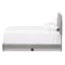 Baxton Studio Willis Modern Light Grey Upholstered Full Size Bed 136-7463 - alternate 8